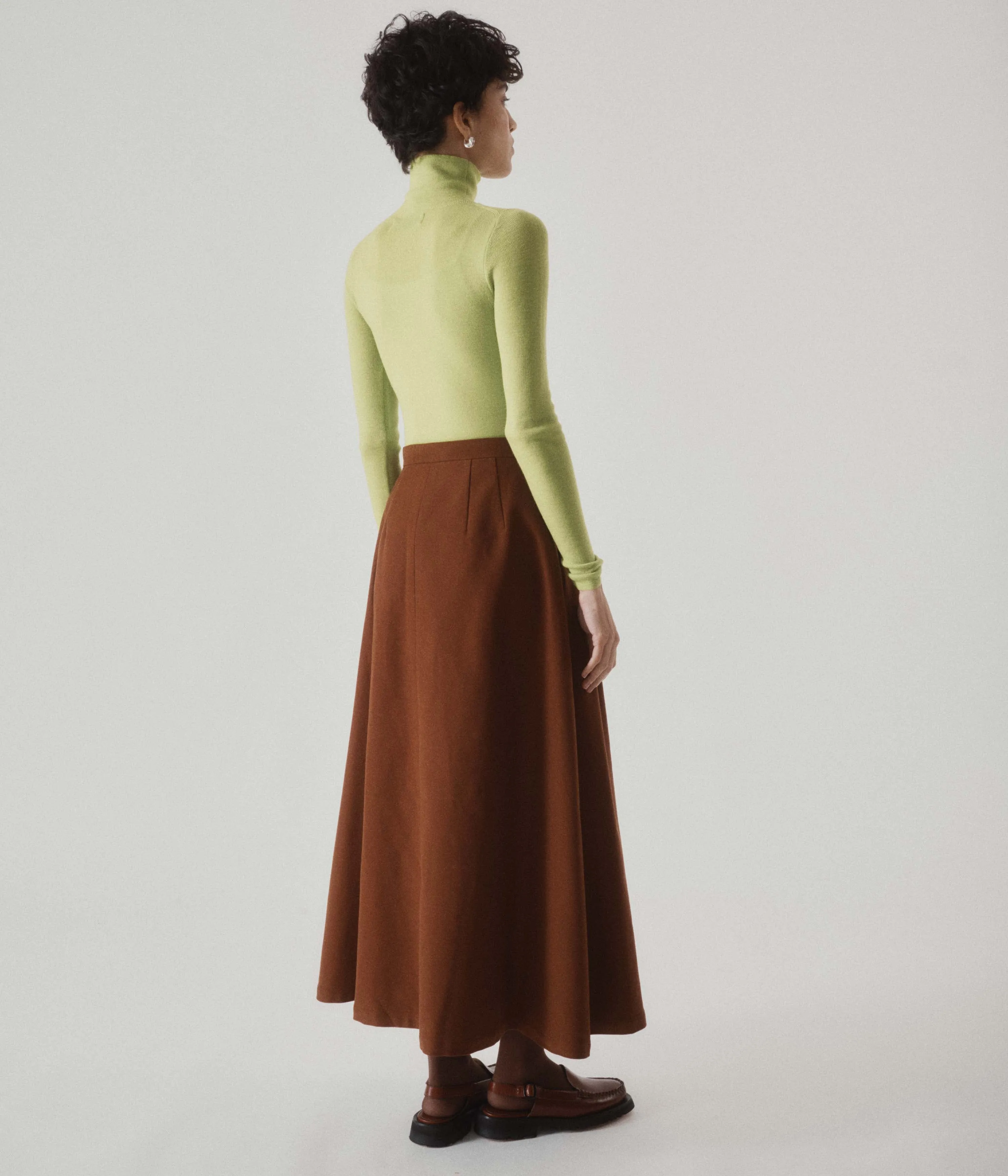Flared Skirt in Cinnamon