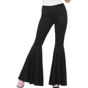 Flared Trousers, Ladies- Black