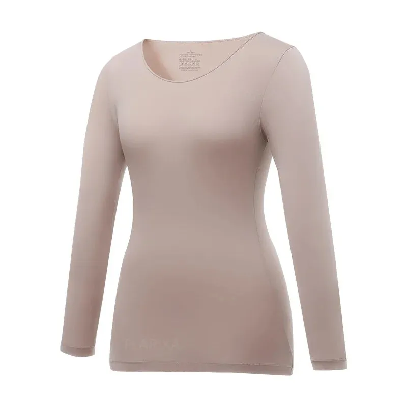 Flarixa Women's Winter Thermal Underwear Top - 37° Constant Temperature, Seamless, Comfortable