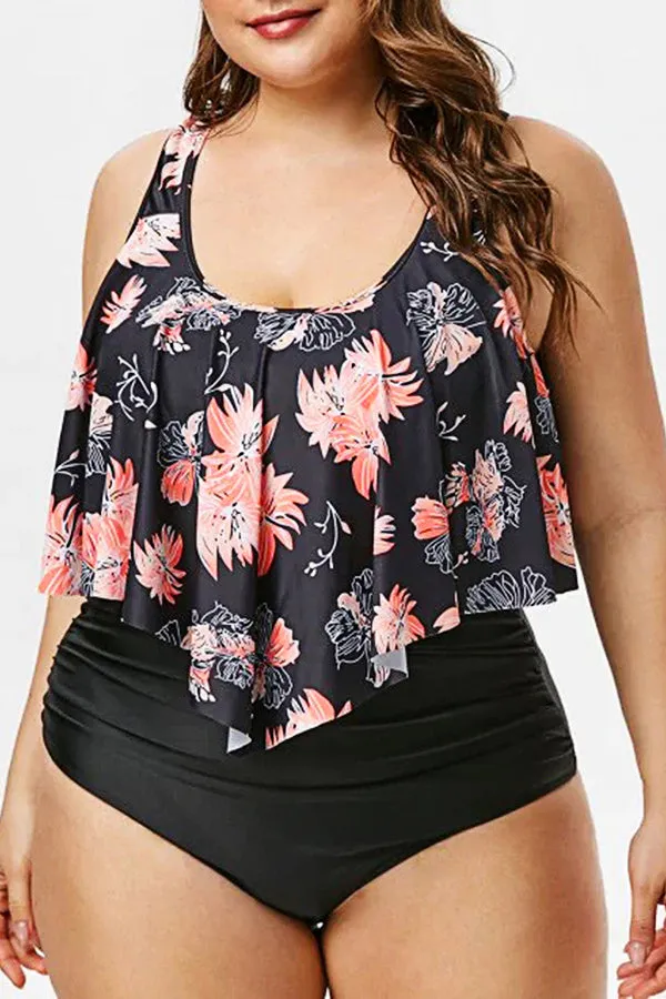 Floral Printed Tankinis Swimwear