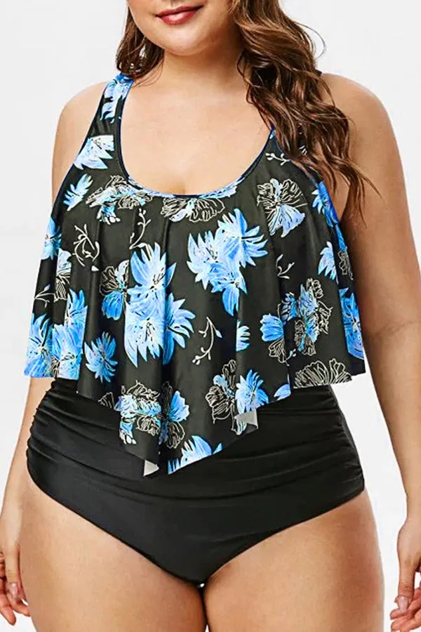 Floral Printed Tankinis Swimwear