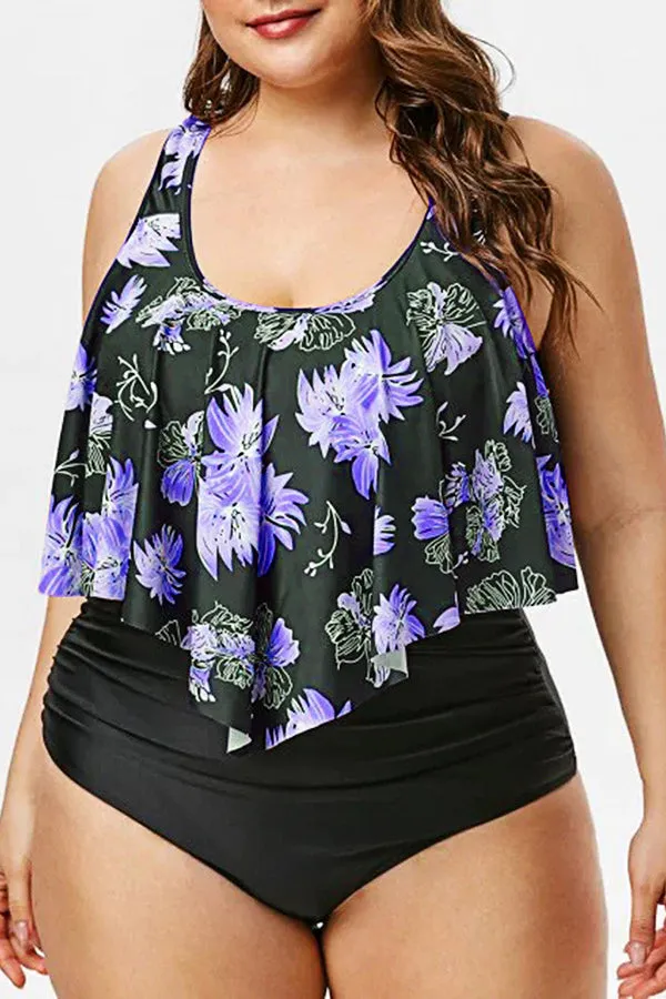 Floral Printed Tankinis Swimwear