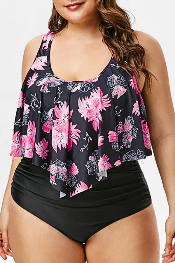 Floral Printed Tankinis Swimwear