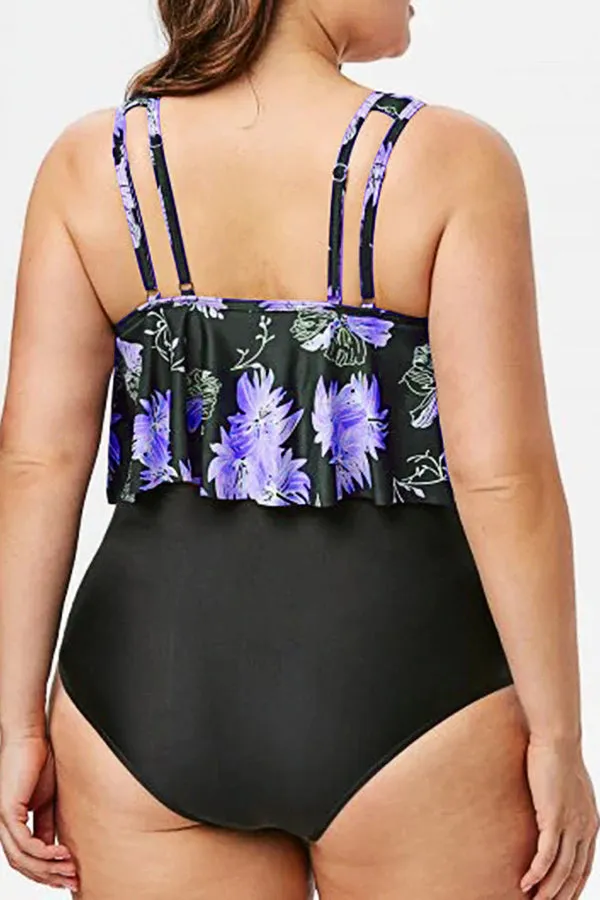 Floral Printed Tankinis Swimwear