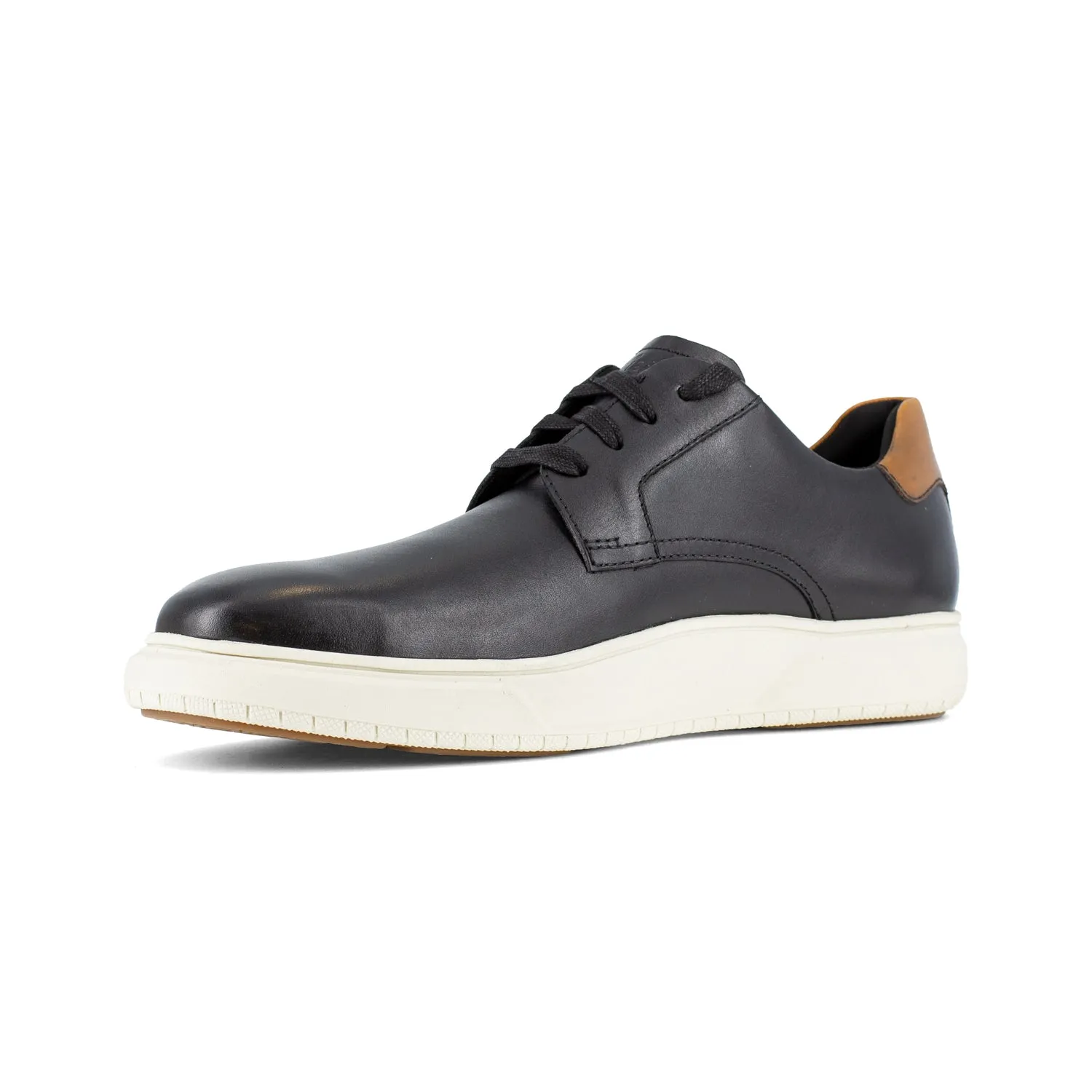 Florsheim Mens Premier Black Leather ST EH Casual Work Oxford Work Shoes 10 D