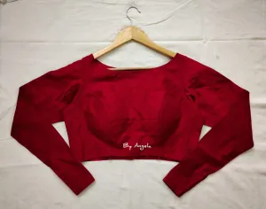 Full sleeve plain blouse