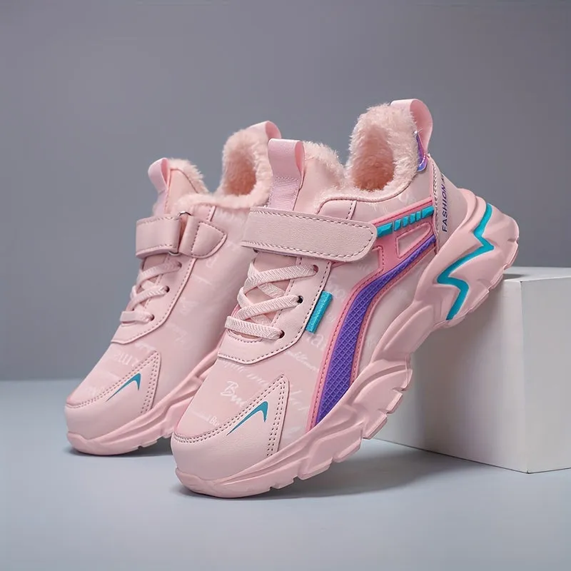 Girl's Trendy Sneakers For Kids Outdoor Activities, FS