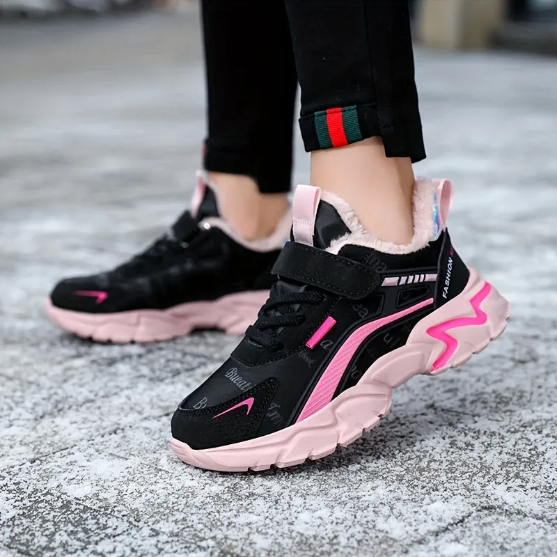 Girl's Trendy Sneakers For Kids Outdoor Activities, FS