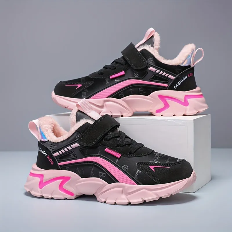 Girl's Trendy Sneakers For Kids Outdoor Activities, FS