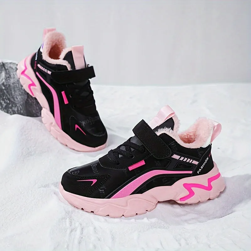 Girl's Trendy Sneakers For Kids Outdoor Activities, FS