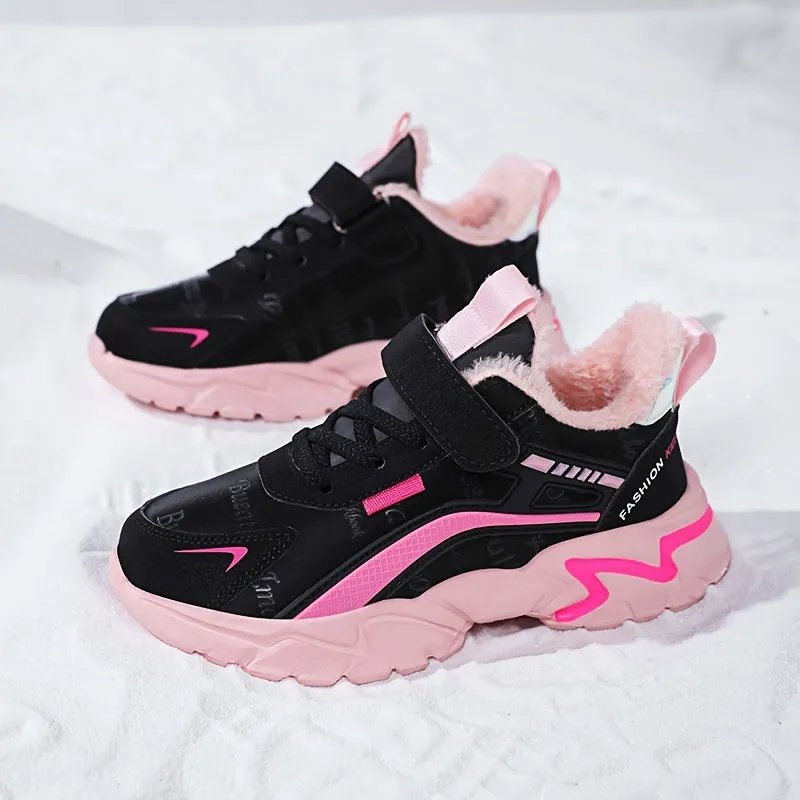 Girl's Trendy Sneakers For Kids Outdoor Activities, FS