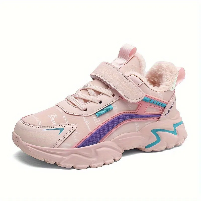 Girl's Trendy Sneakers For Kids Outdoor Activities, FS