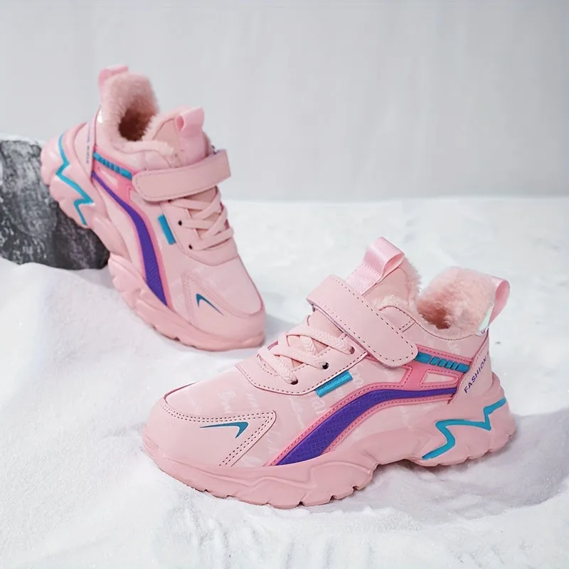 Girl's Trendy Sneakers For Kids Outdoor Activities, FS