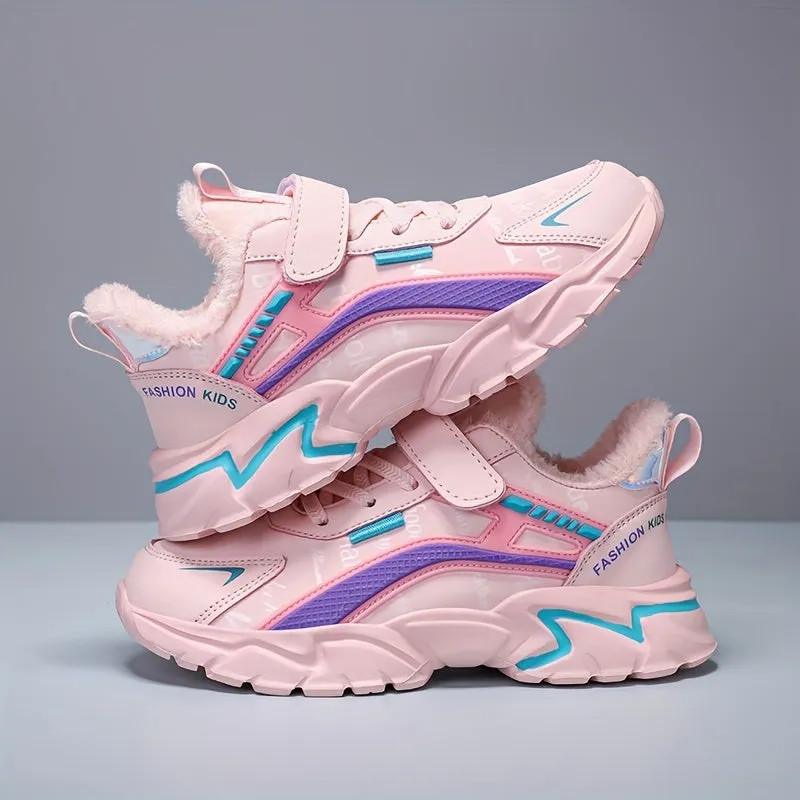 Girl's Trendy Sneakers For Kids Outdoor Activities, FS
