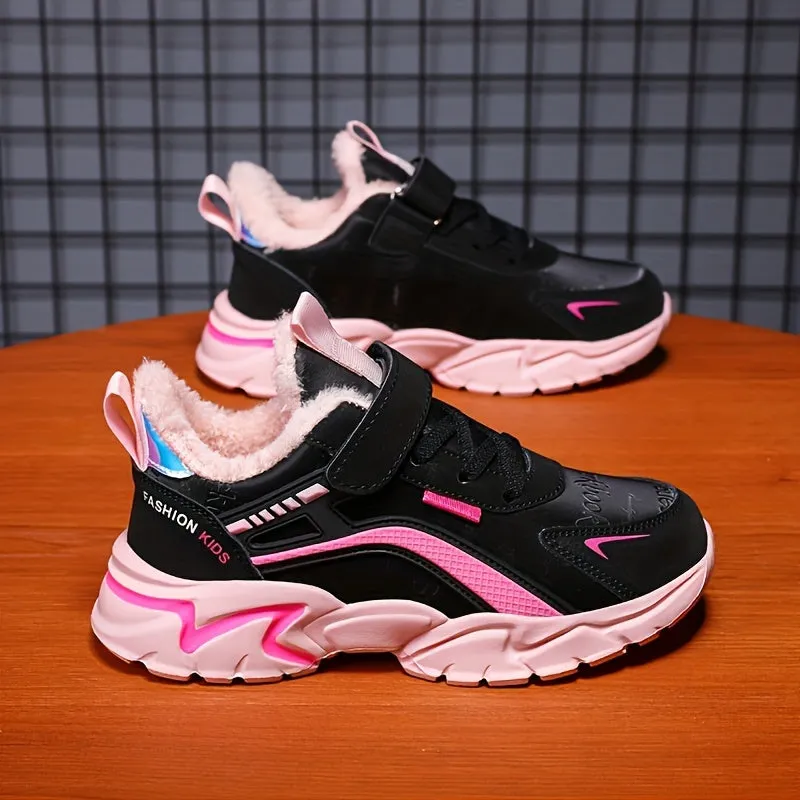 Girl's Trendy Sneakers For Kids Outdoor Activities, FS
