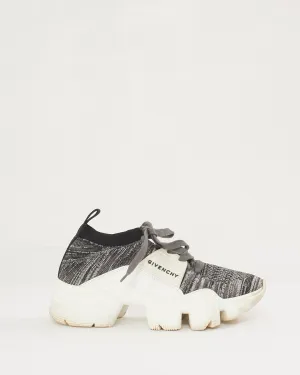 Givenchy Grey Jaw Knitted Sneakers - 36