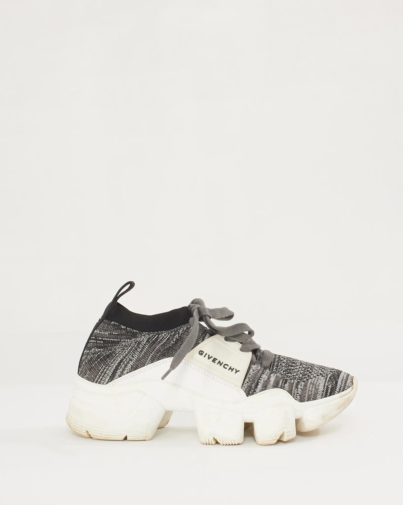 Givenchy Grey Jaw Knitted Sneakers - 36