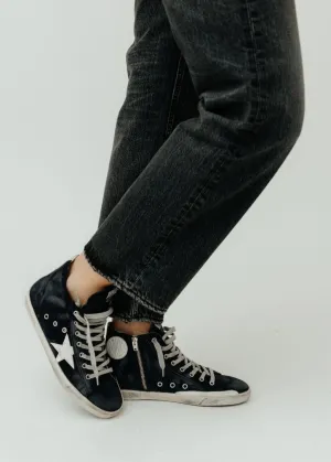 Golden Goose Francy Classic Sneaker in Night Blue/White
