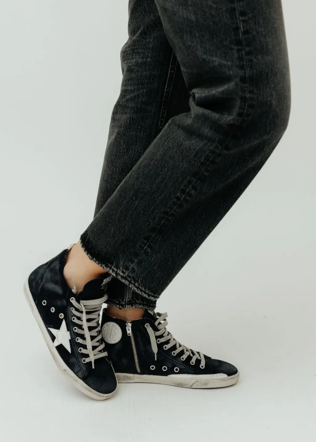 Golden Goose Francy Classic Sneaker in Night Blue/White