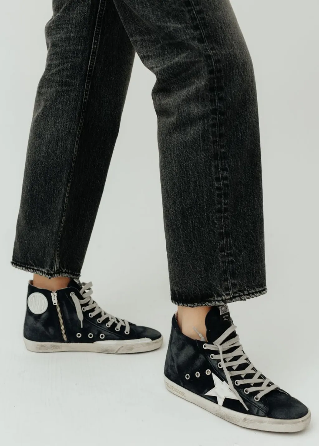 Golden Goose Francy Classic Sneaker in Night Blue/White