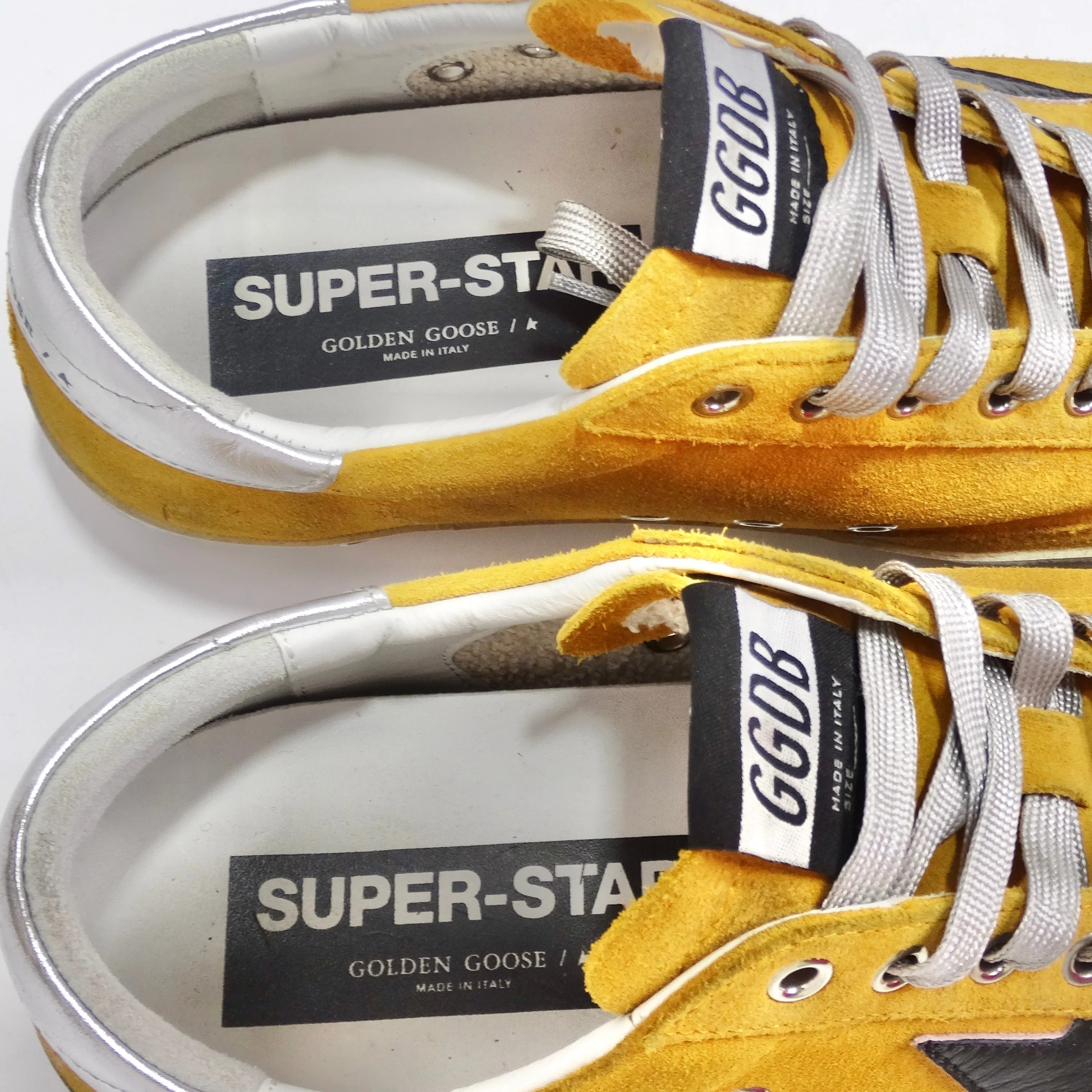 Golden Goose Yellow Leather Superstar Sneakers