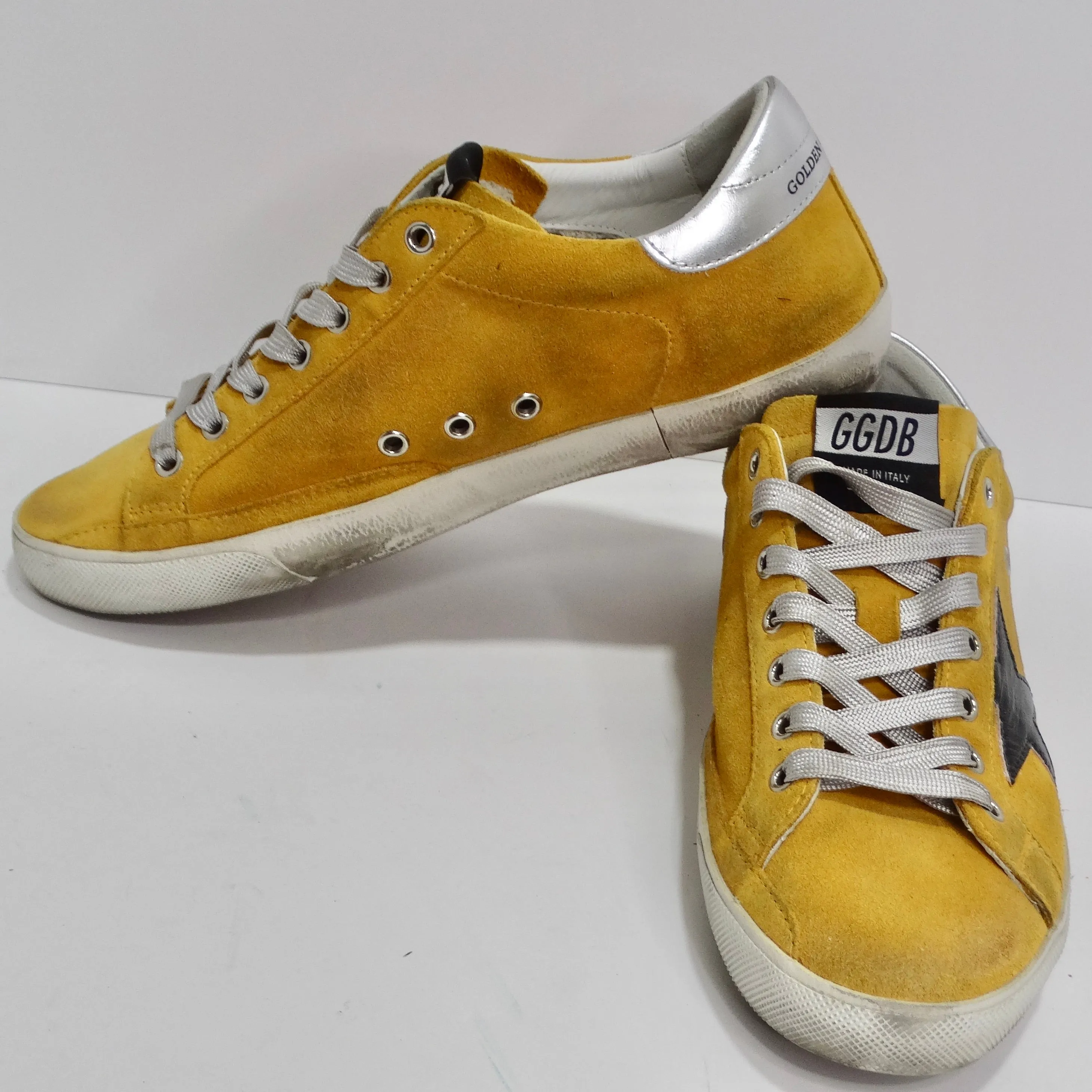 Golden Goose Yellow Leather Superstar Sneakers