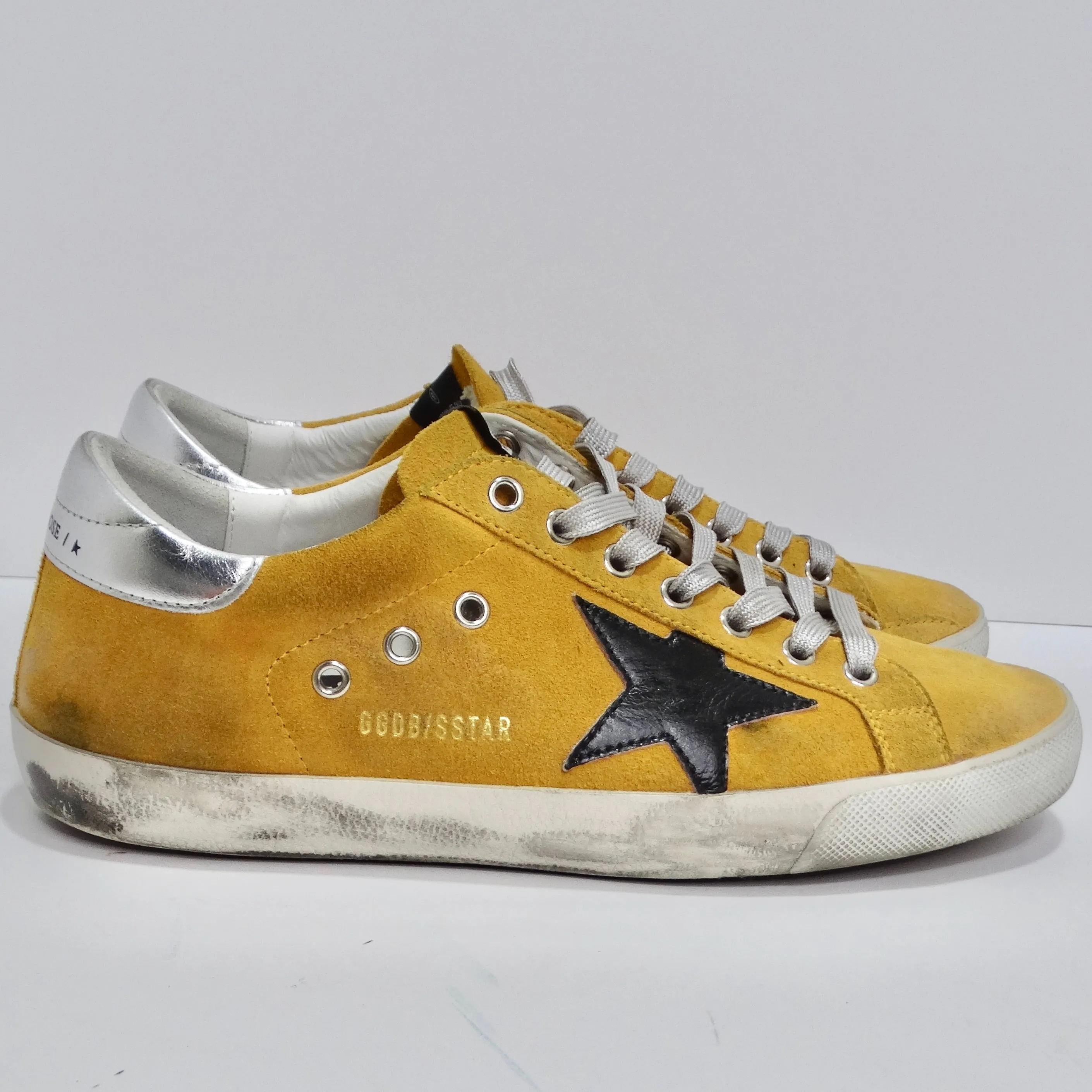 Golden Goose Yellow Leather Superstar Sneakers