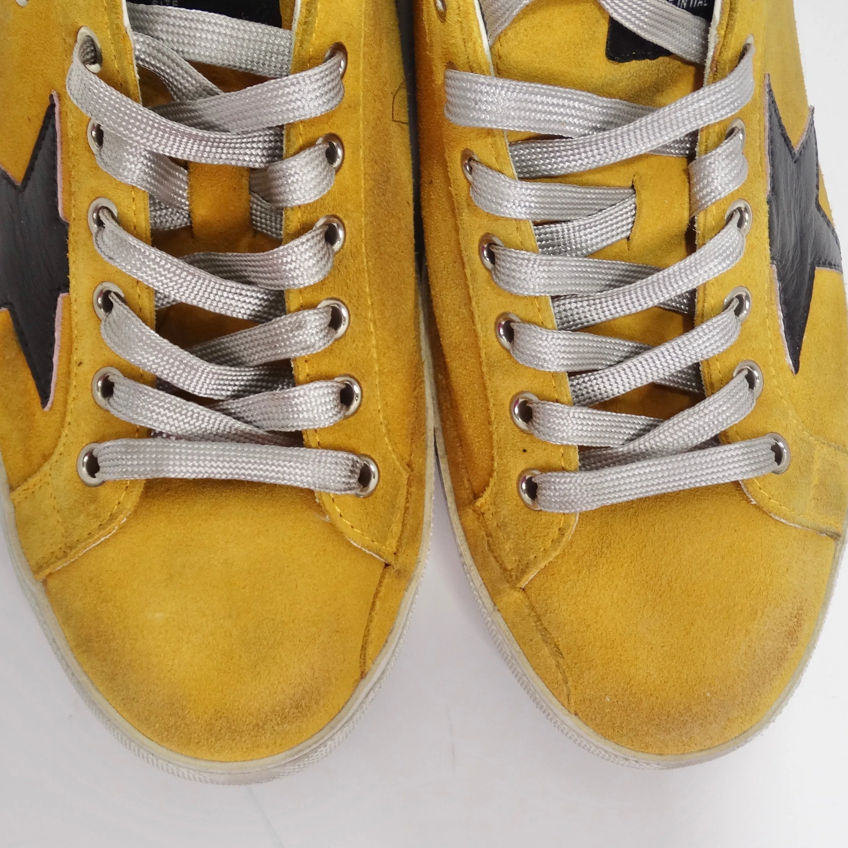Golden Goose Yellow Leather Superstar Sneakers