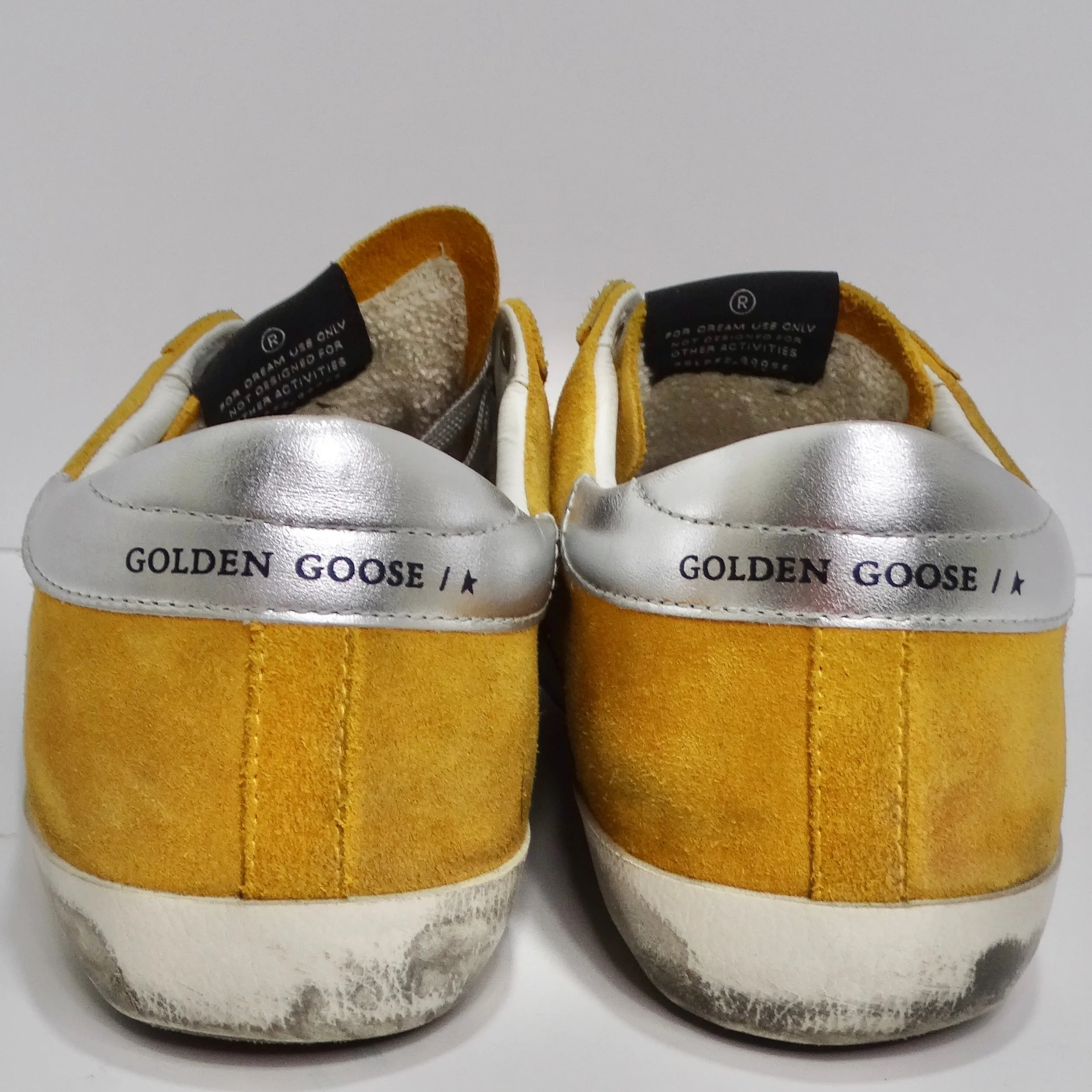 Golden Goose Yellow Leather Superstar Sneakers