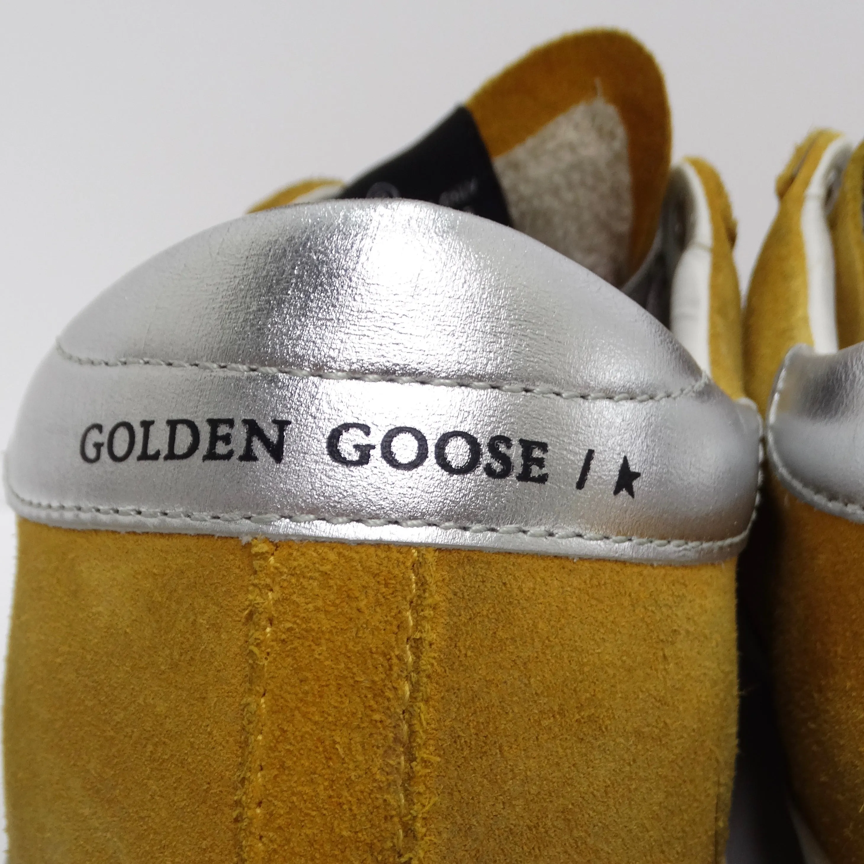 Golden Goose Yellow Leather Superstar Sneakers