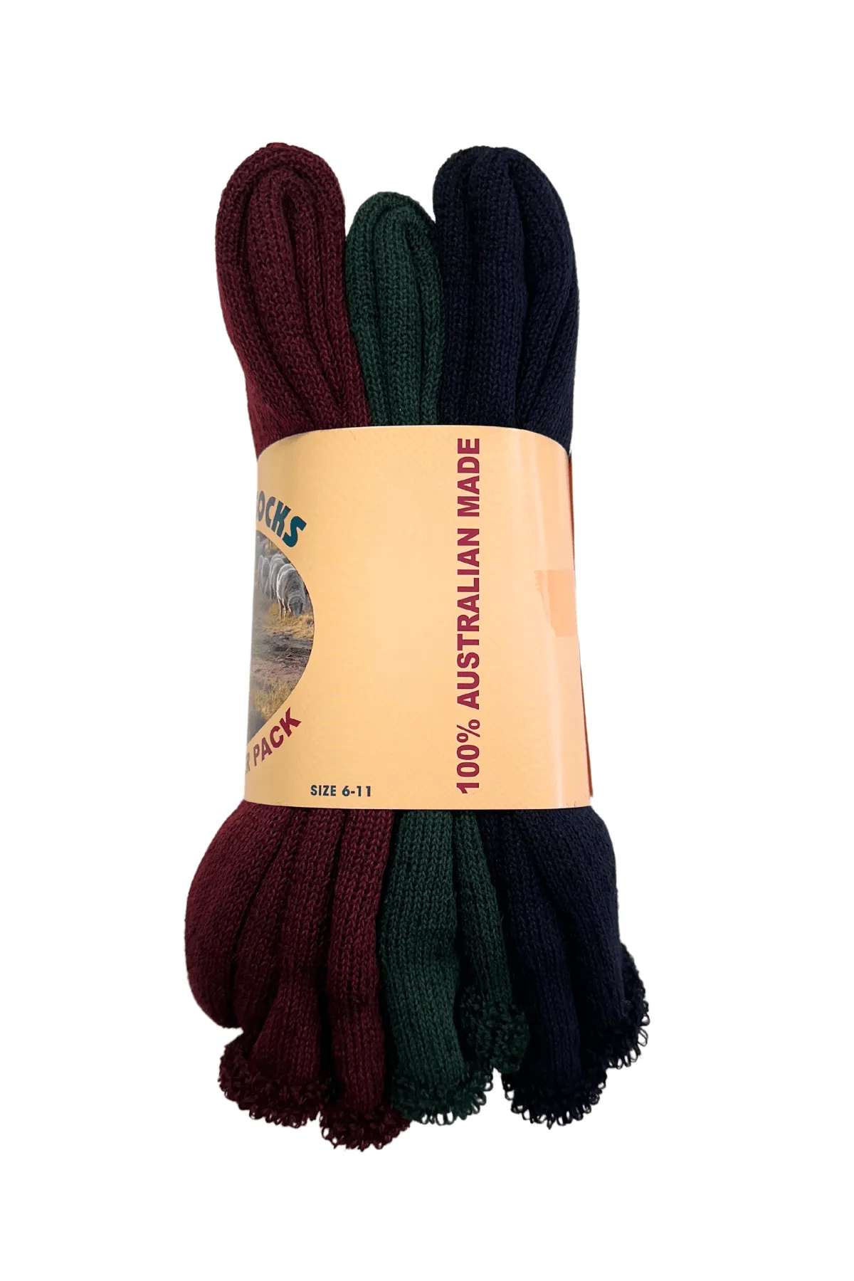 Good Fellows 3 Pack Woollen Socks