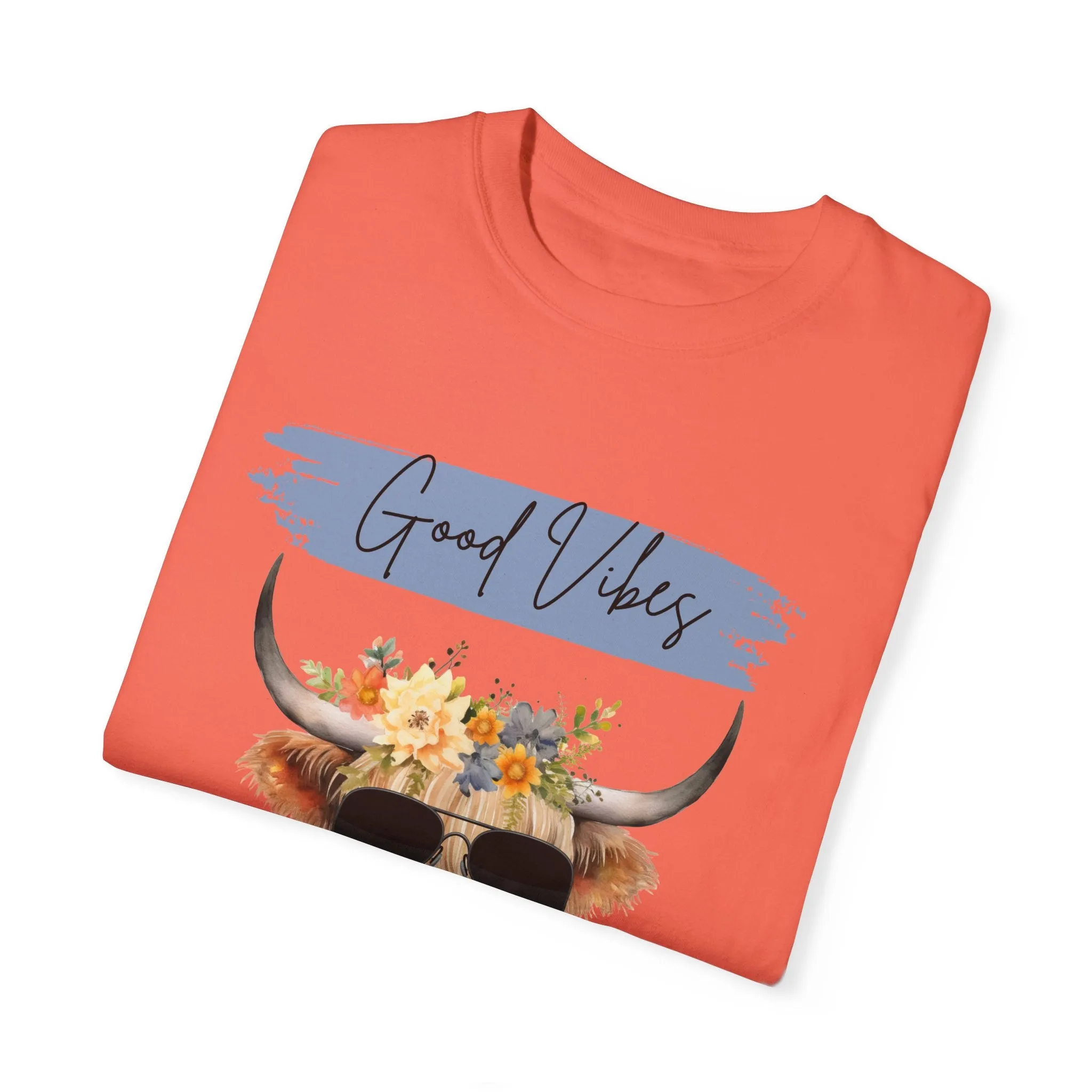 Good Vibes Highland Cow T-Shirt