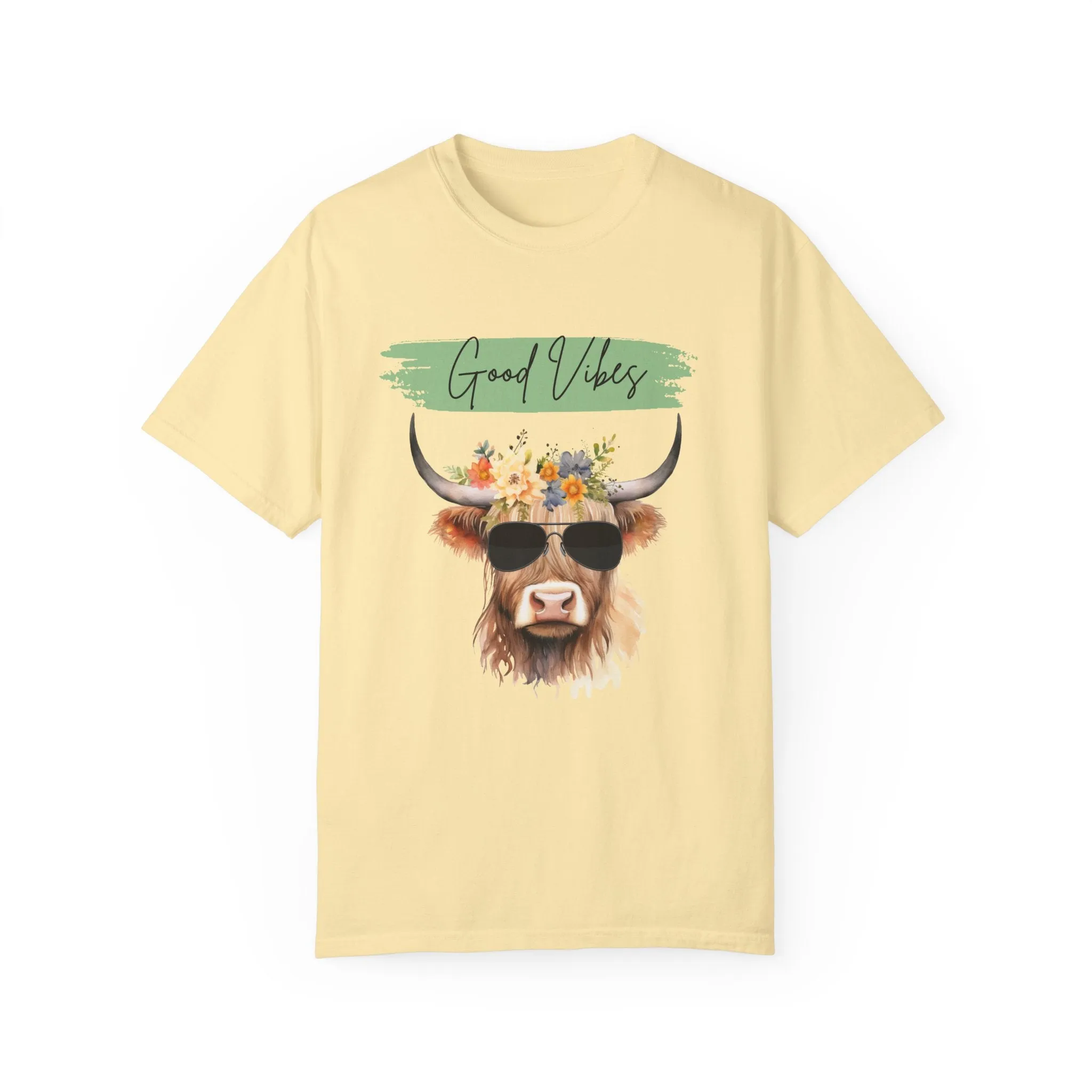 Good Vibes Highland Cow T-Shirt