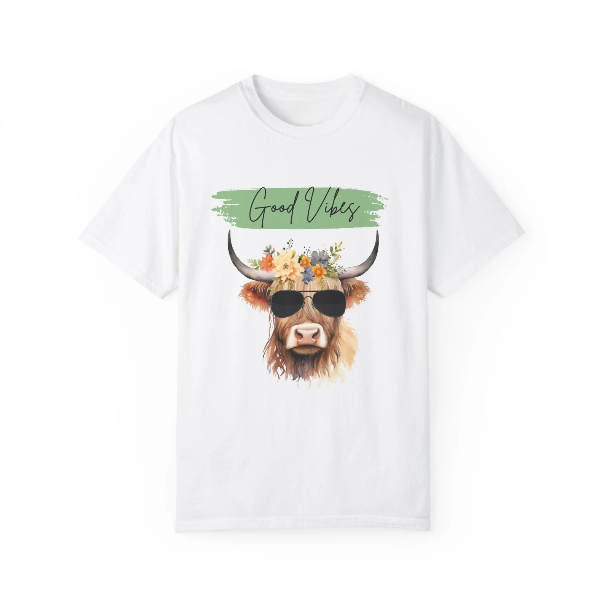 Good Vibes Highland Cow T-Shirt