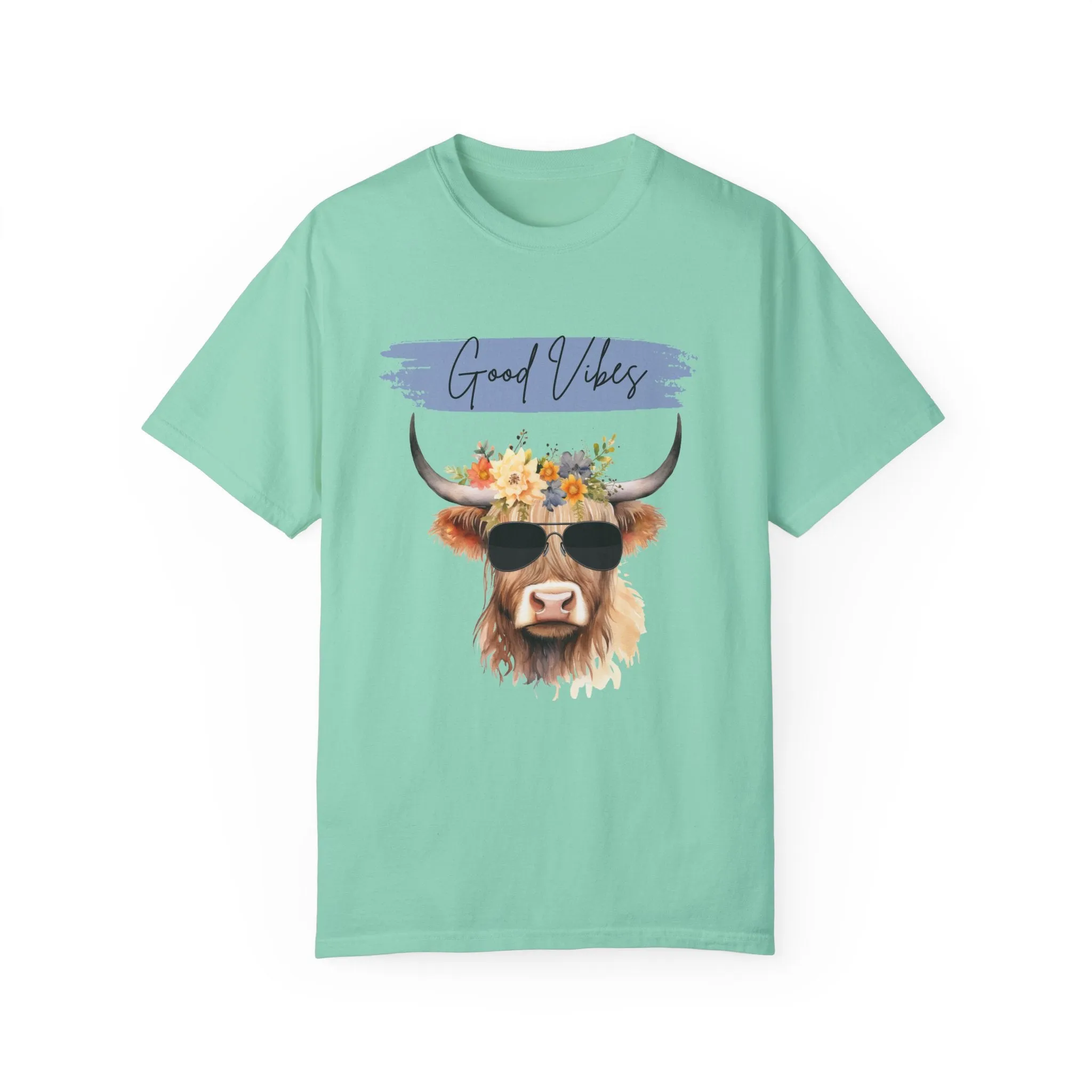 Good Vibes Highland Cow T-Shirt