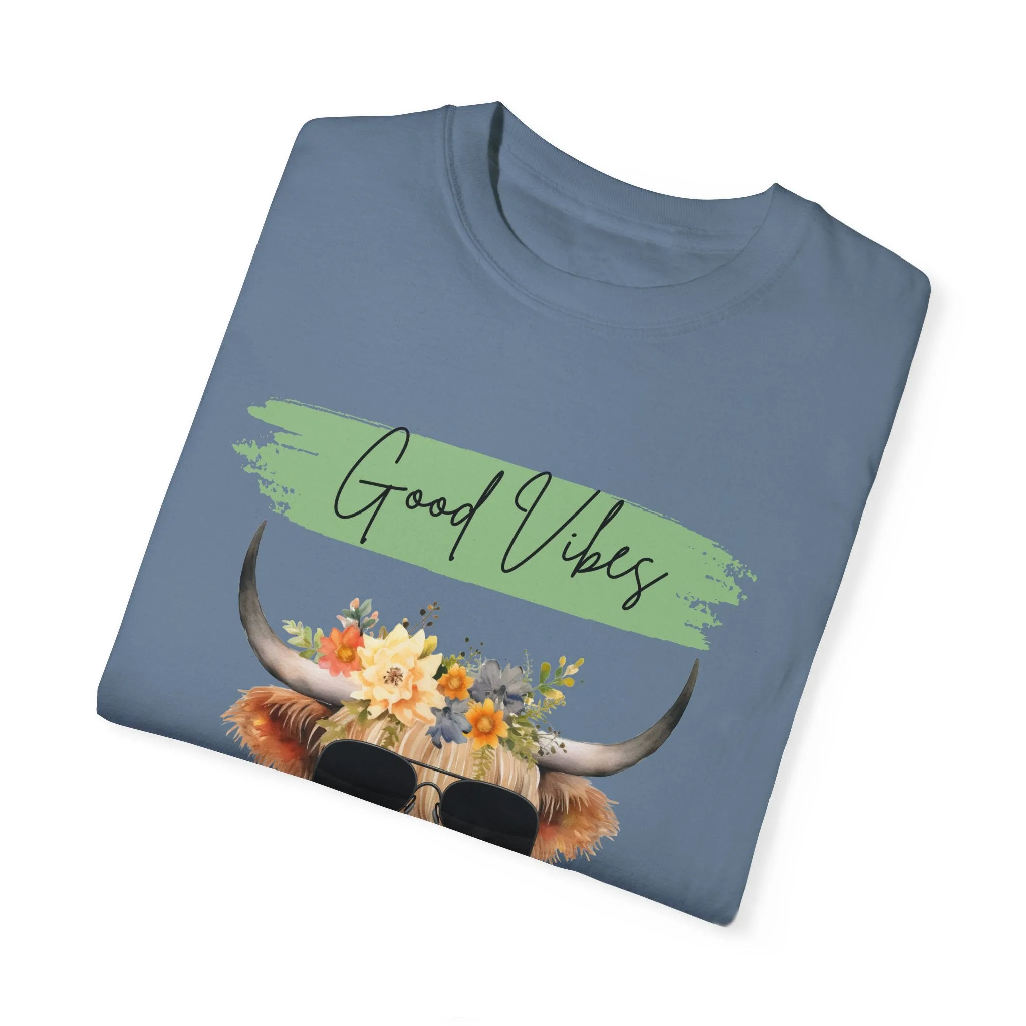 Good Vibes Highland Cow T-Shirt
