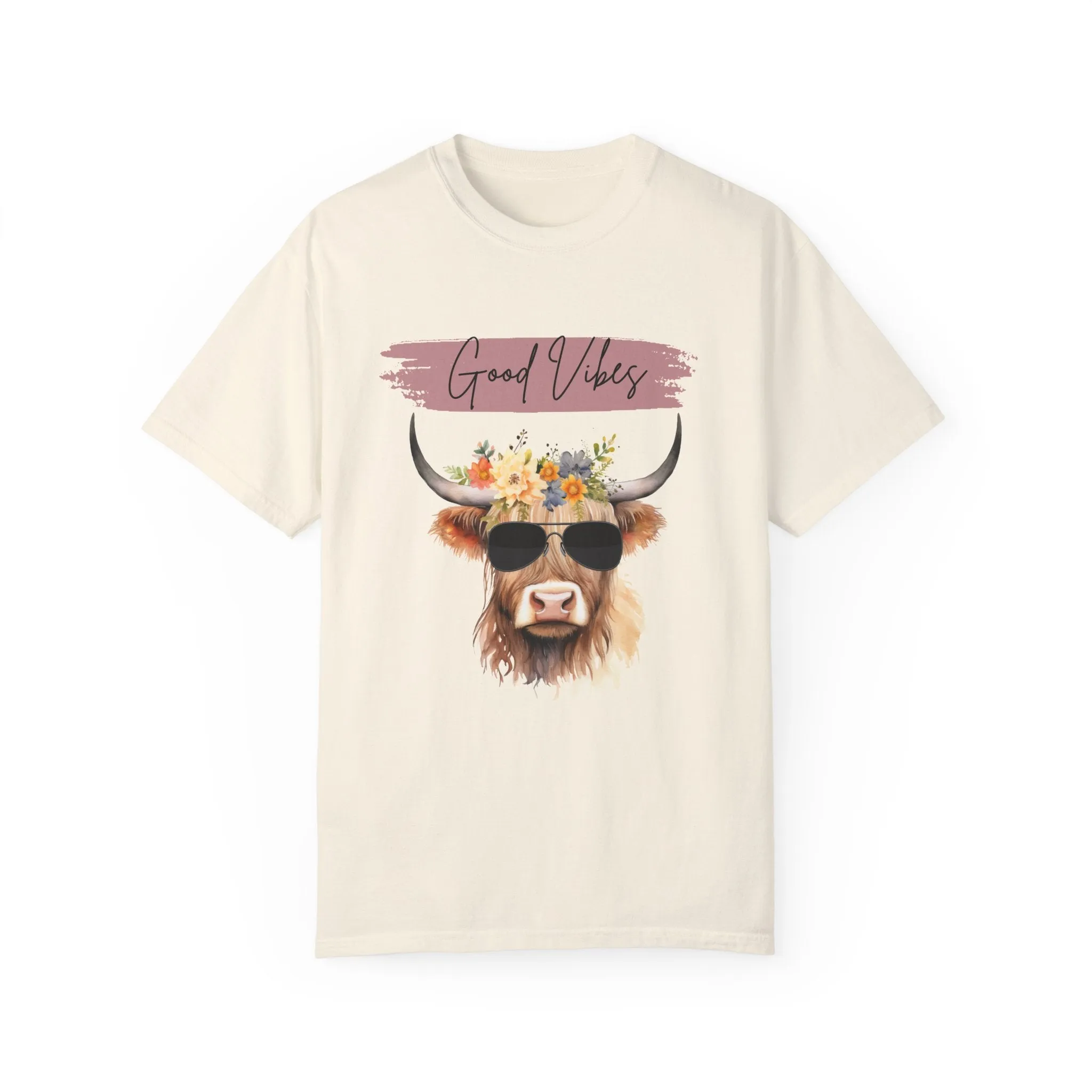 Good Vibes Highland Cow T-Shirt