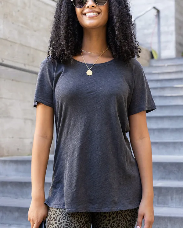 Grace & Lace Washed & Worn Tunic Tee