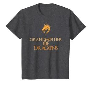 Grandmother Of Dragons T-Shirt Cool Funny Grandma Gift Tee