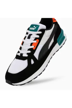 Graviton Pro Clip Detail Lace Up Sneaker - Black/White