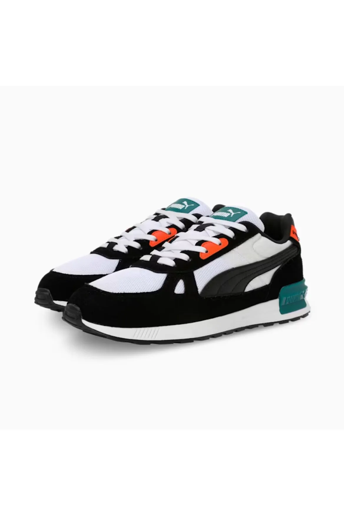 Graviton Pro Clip Detail Lace Up Sneaker - Black/White