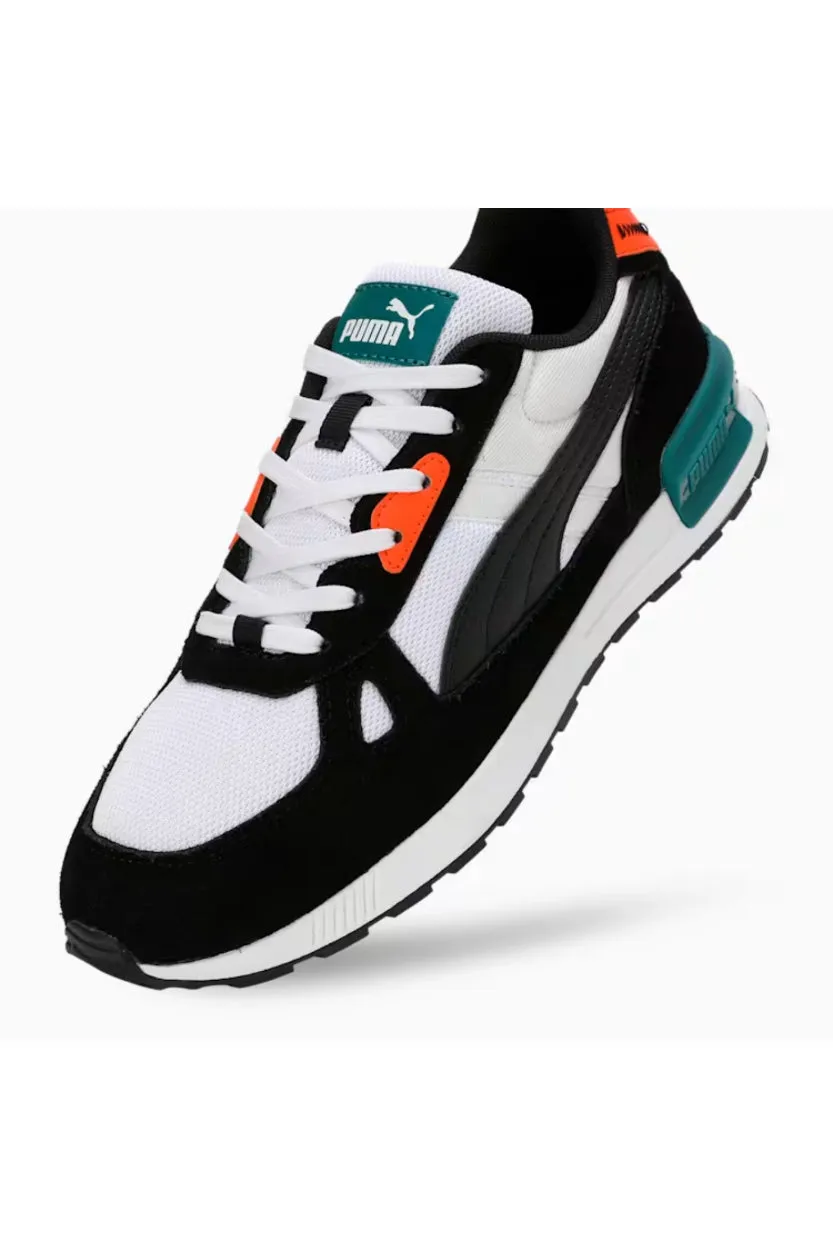 Graviton Pro Clip Detail Lace Up Sneaker - Black/White