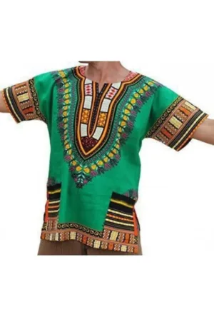 Green Dashiki African Top