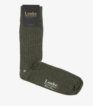 Green Rib Socks