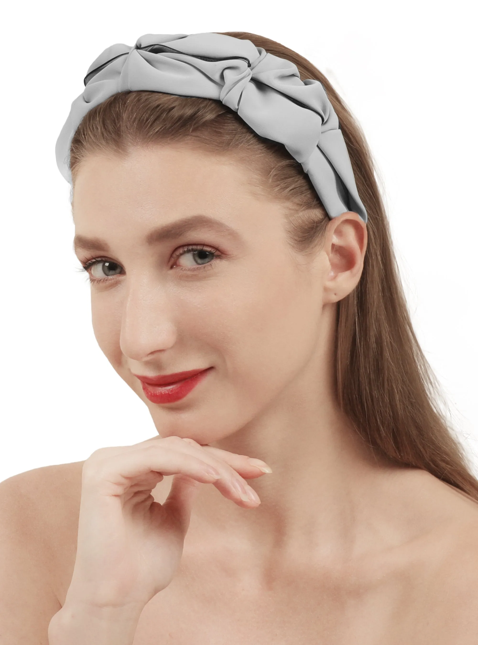 Grey Plastic Head Turner Hairband