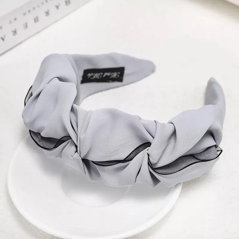 Grey Plastic Head Turner Hairband