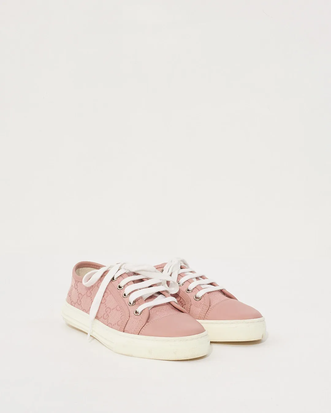 Gucci Pink GG Monogram Sneakers - 35