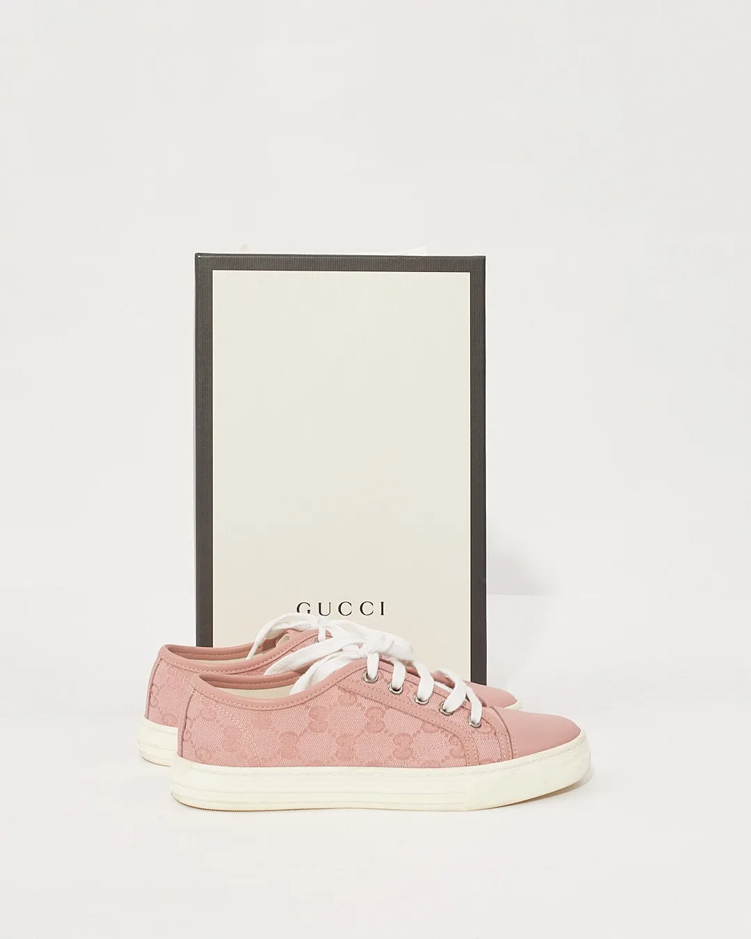 Gucci Pink GG Monogram Sneakers - 35