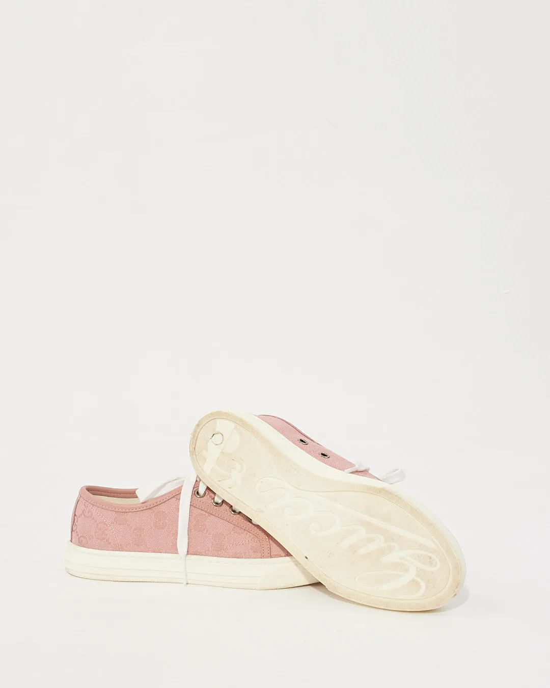 Gucci Pink GG Monogram Sneakers - 35