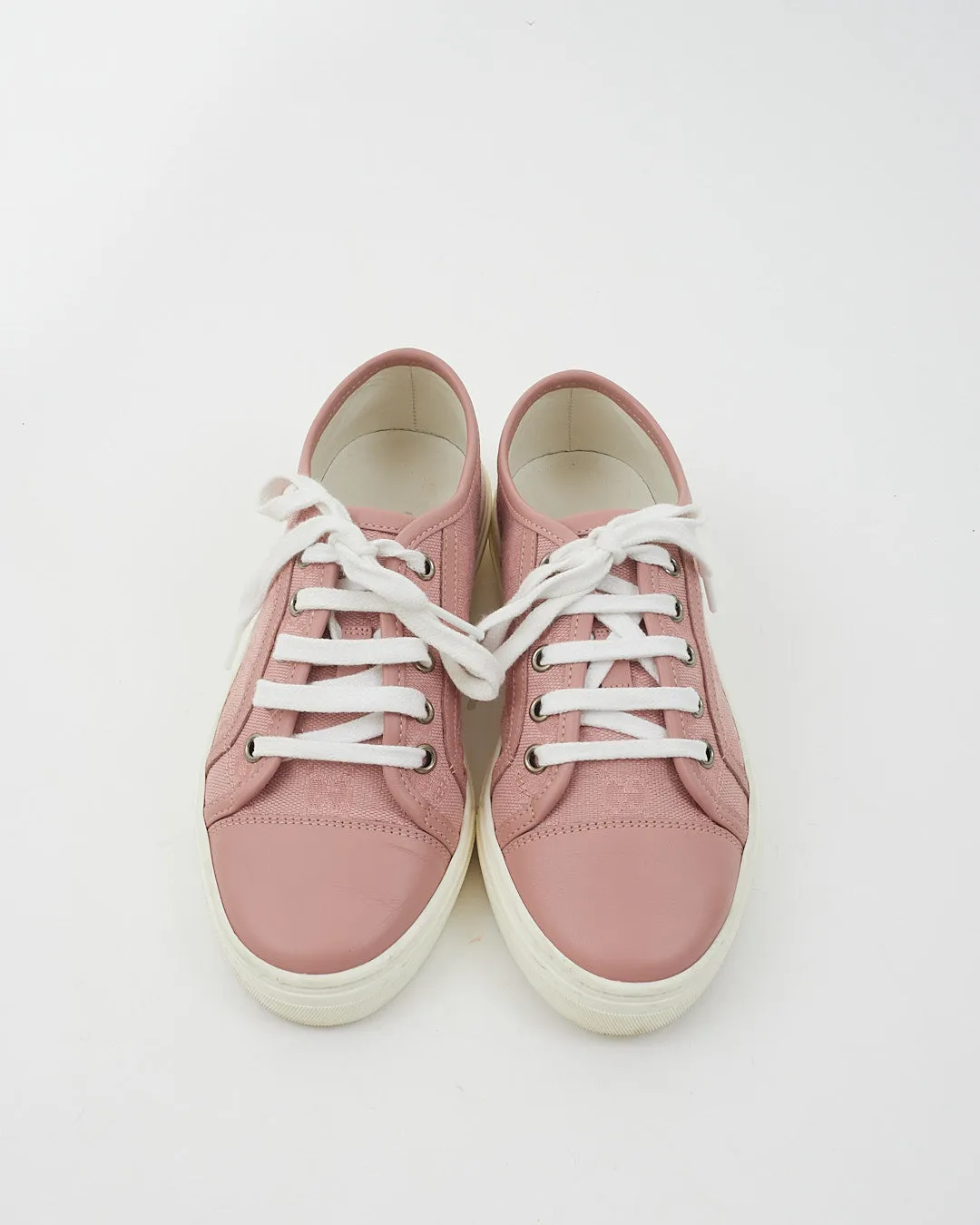 Gucci Pink GG Monogram Sneakers - 35